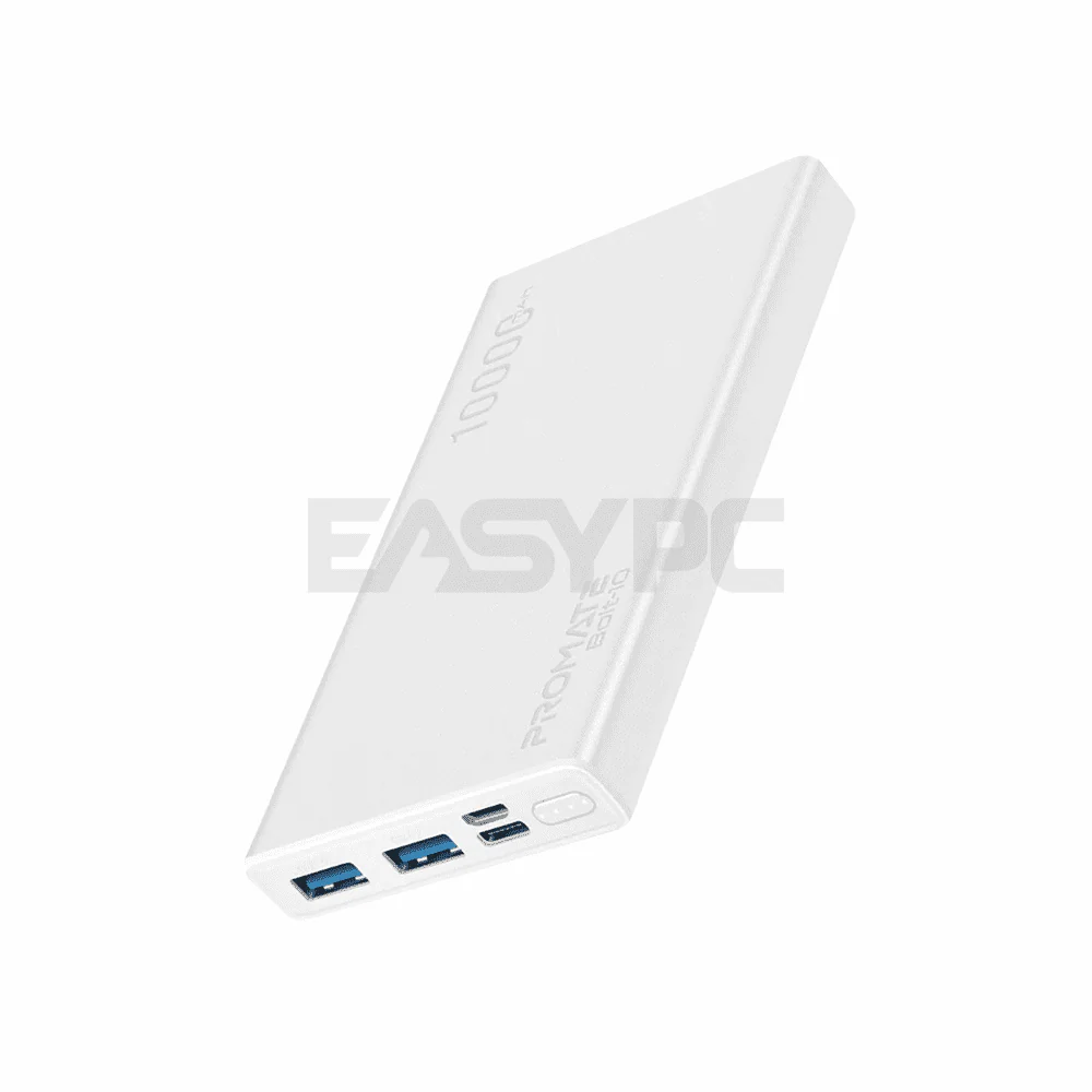 Promate BOLT-10 10000 mAh  Powerbank White