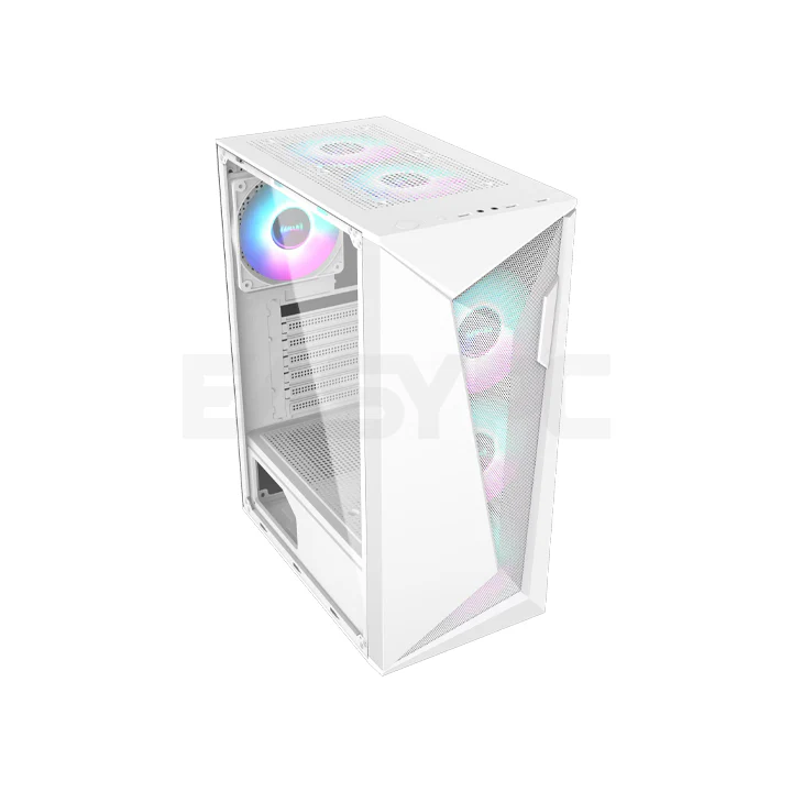 RAKK ANYAG ATX Tempered Gaming Case White - Image 3