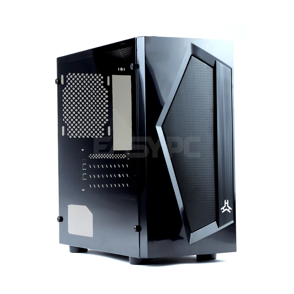 Rakk Anyag Micro Atx Tempered Glass Frost White & Anyag Black Gaming PC Case, Maris Pro Kit and Anyag Black Bundles
