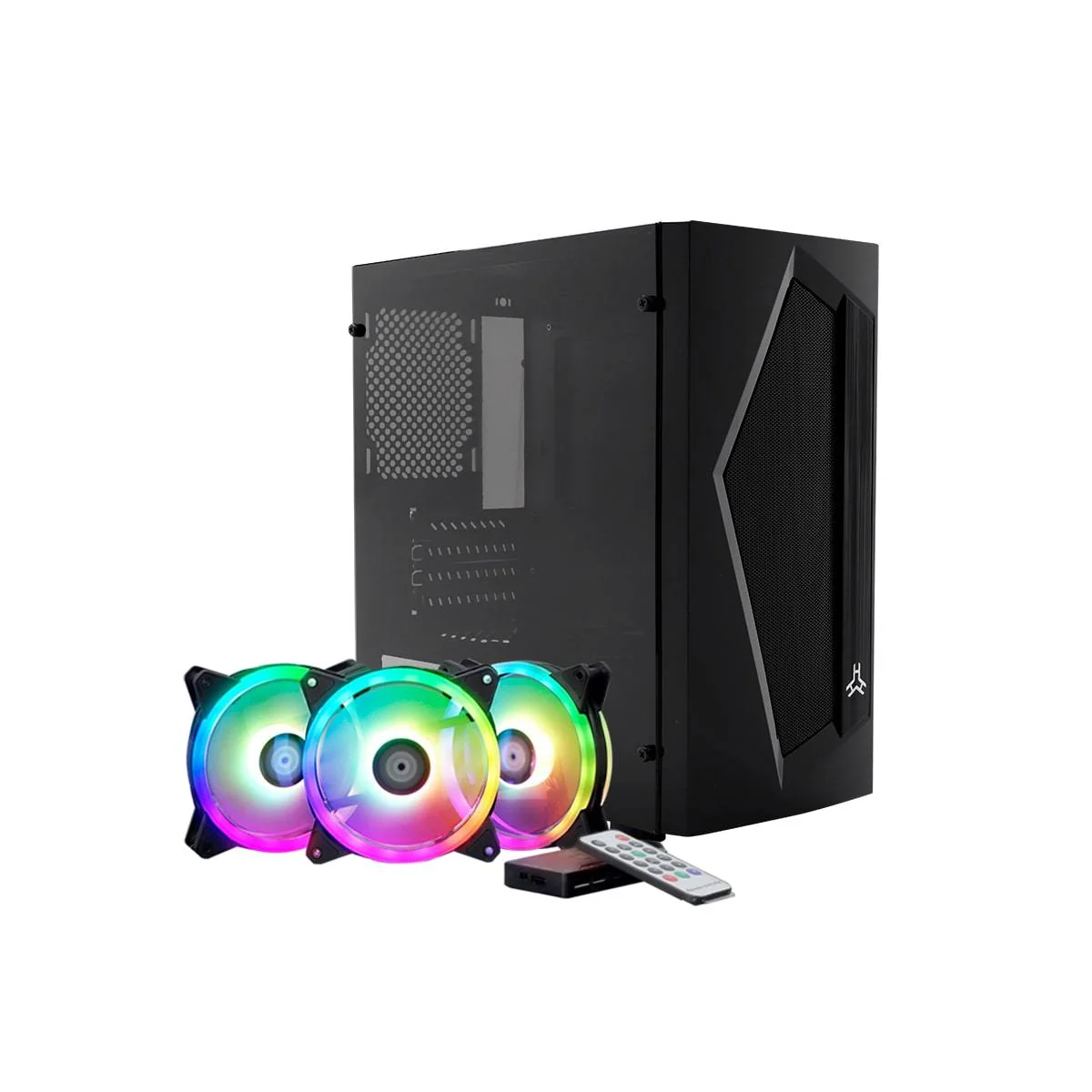 Rakk Anyag Micro Atx Tempered Glass Frost White & Anyag Black Gaming PC Case, Maris Pro Kit and Anyag Black Bundles - Image 11