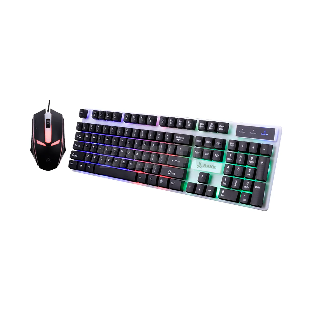 RAKK APTAS ILLUMINATED / Membrane Keyboard and Mouse / No software / Rainbow lighting / Black - Image 5