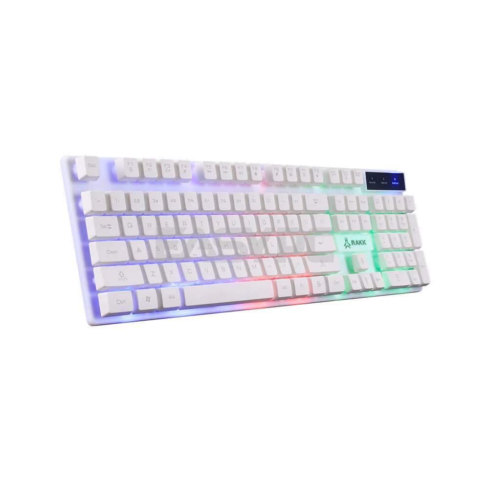 RAKK APTAS ILLUMINATED / Membrane Keyboard and Mouse / No software / Rainbow lighting / White - Image 3