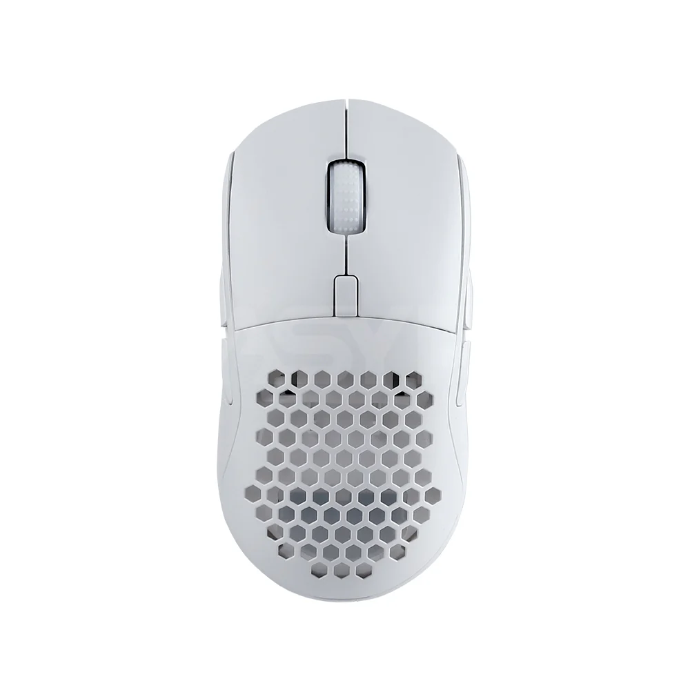 RAKK DASIG X2 Ambidextrous Hotswap Trimode PAW3325 Huano 80M RGB Gaming Mouse White - Image 3