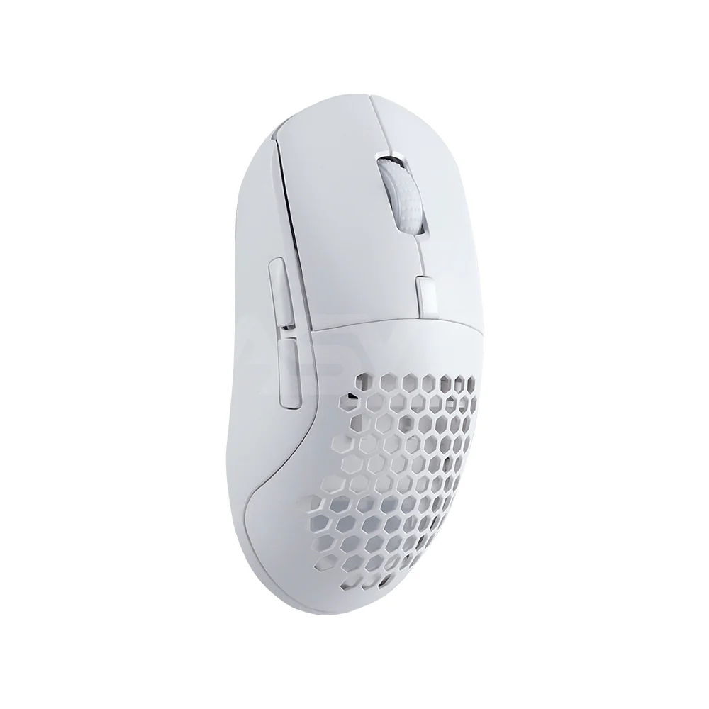 RAKK DASIG X2 Ambidextrous Hotswap Trimode PAW3325 Huano 80M RGB Gaming Mouse White - Image 4
