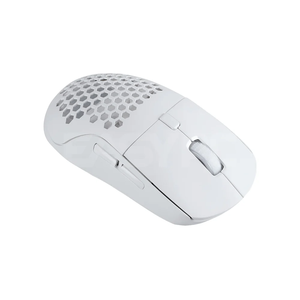 RAKK DASIG X2 Ambidextrous Hotswap Trimode PAW3325 Huano 80M RGB Gaming Mouse White - Image 5