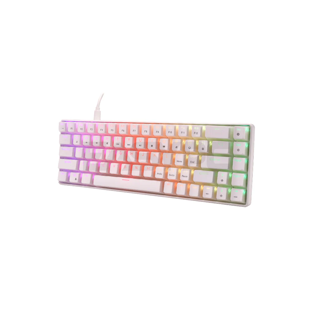 RAKK DIWA V2 68 Keys Mechanical Gaming Keyboard White - Image 4