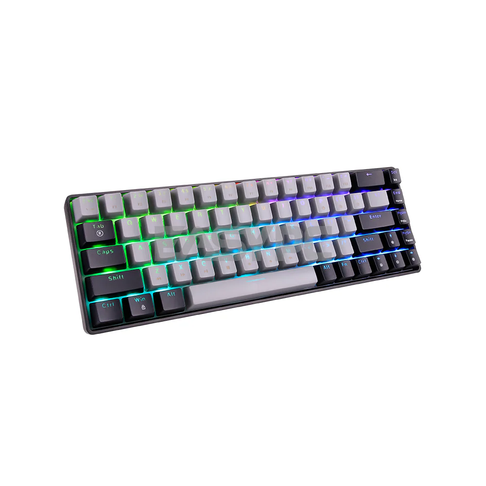 RAKK DIWA V3 68 Keys Huano Switch Mechanical Gaming Keyboard Black/Gray - Image 3