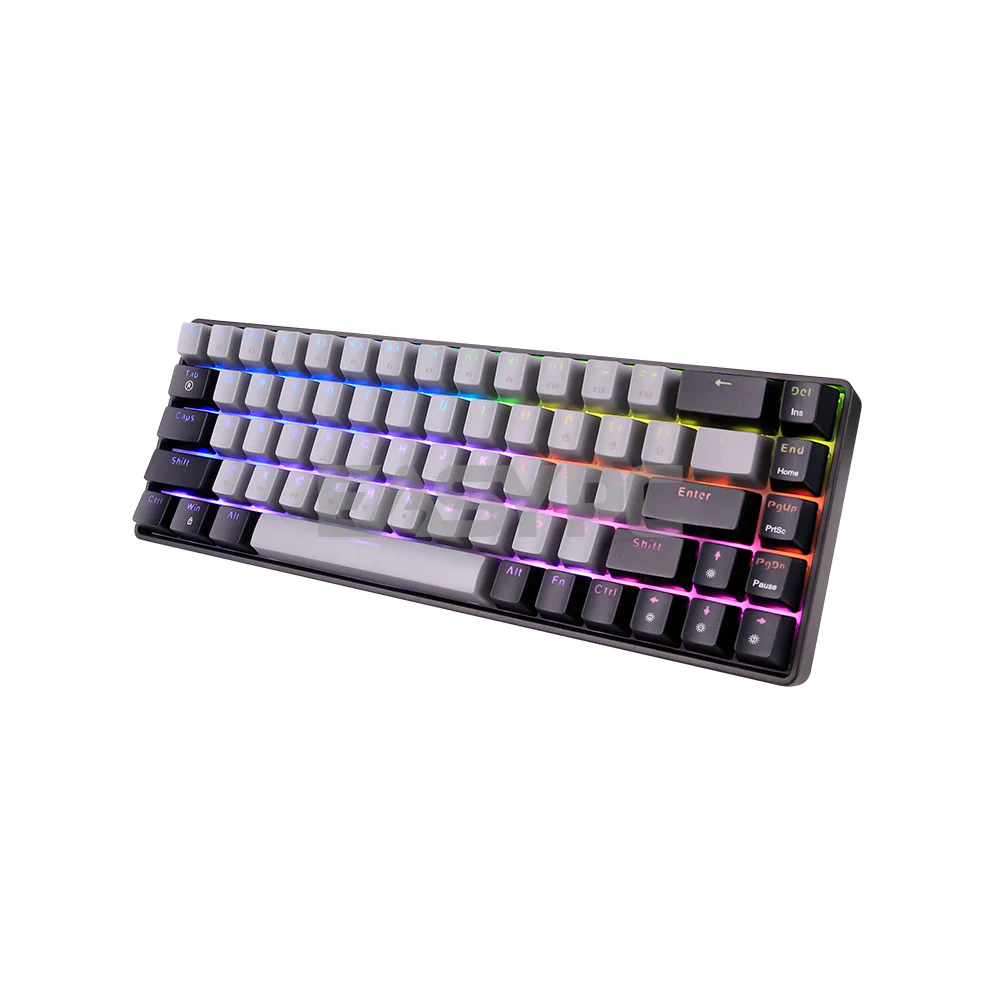 RAKK DIWA V3 68 Keys Huano Switch Mechanical Gaming Keyboard Black/Gray - Image 4