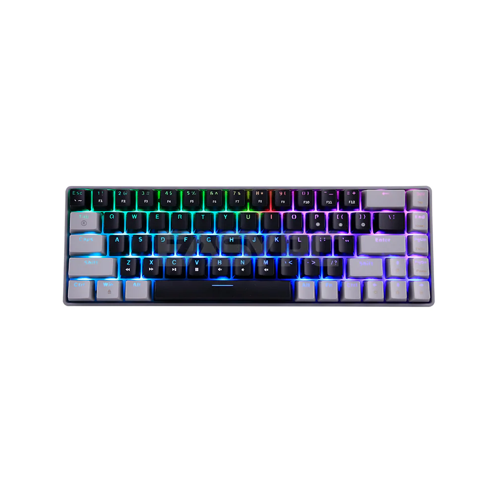 RAKK DIWA V3 68 Keys Huano Switch Mechanical Gaming Keyboard Gray/Black