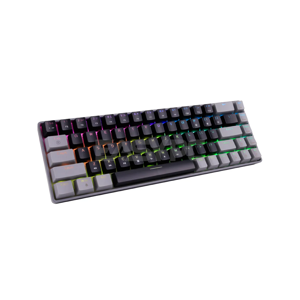 RAKK DIWA V3 68 Keys Huano Switch Mechanical Gaming Keyboard Gray/Black - Image 4