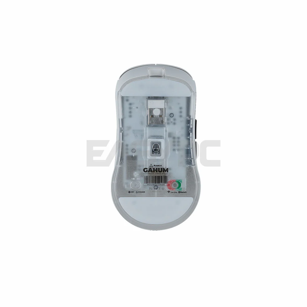 Rakk Gahum Trimode 3395 Lightweight Minimalist Design Black and White Gaming Mouse - Image 10