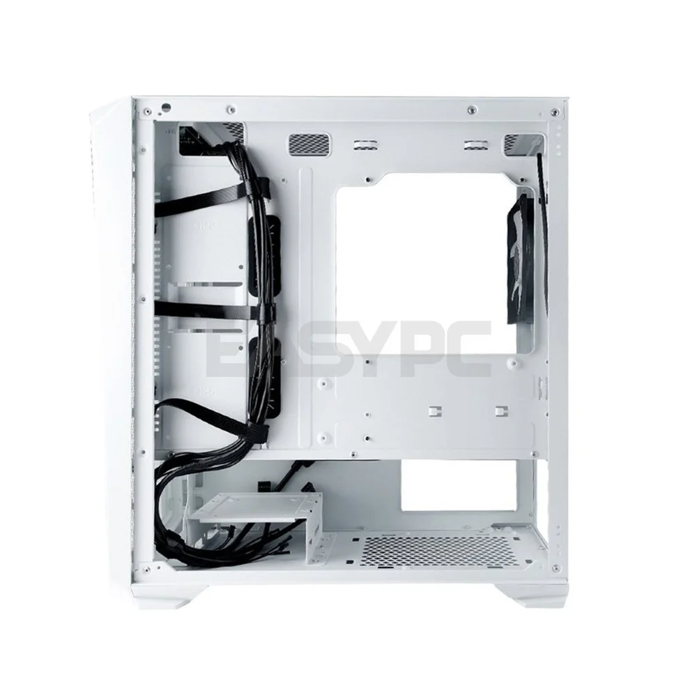Rakk Haliya ATX Mid Tower Tempered Glass, Support mATX, iTX with 120mm fan Black/White PC Gaming Case - Image 8