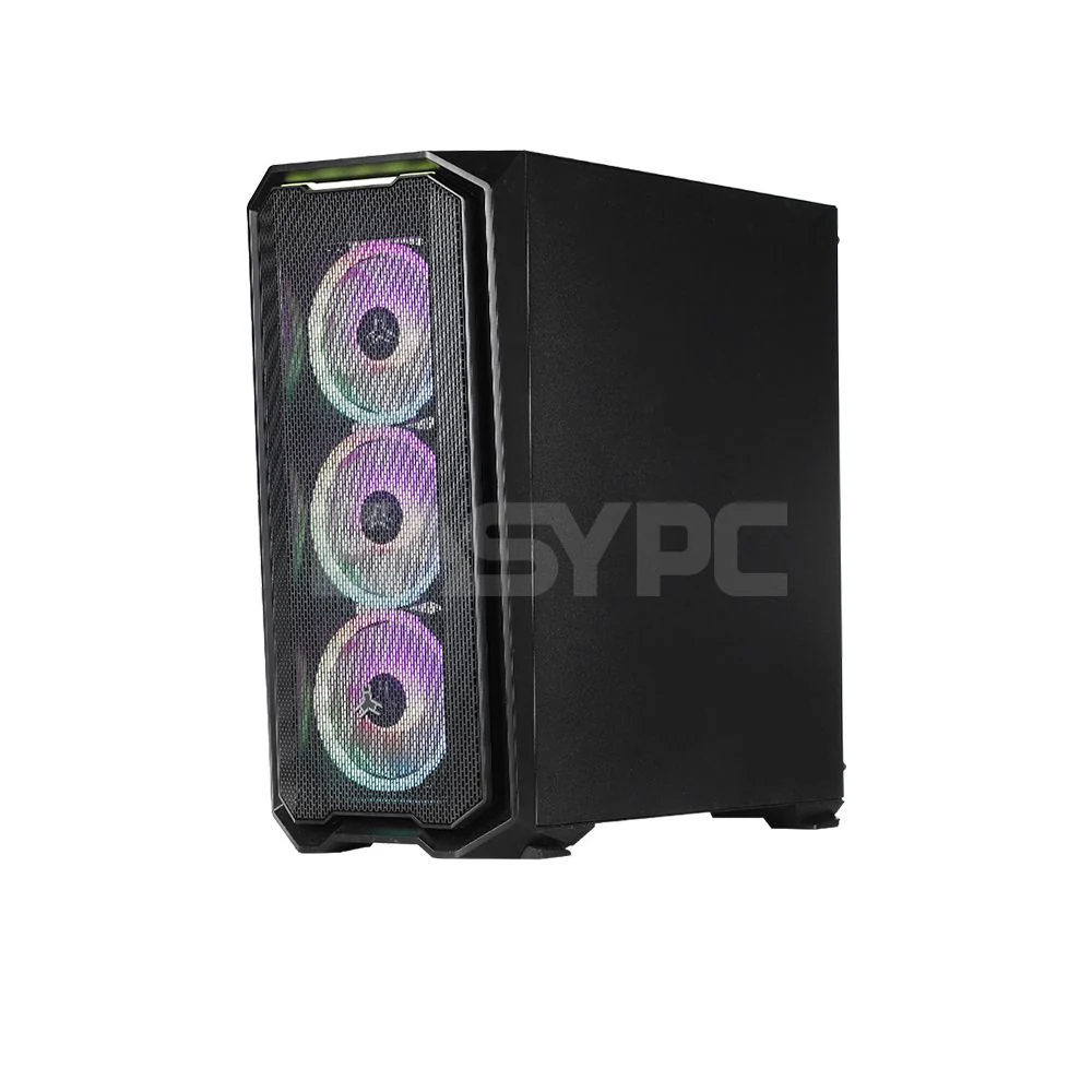 RAKK Haliya ATX Gaming Case Black and RAKK ABYSS 120mm 3in1 Cooling Fan with Lightning Kit RGB Bundle - Image 4