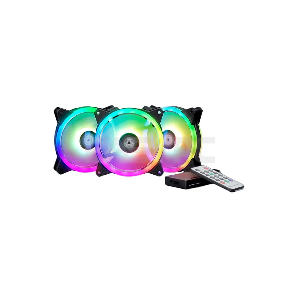 RAKK Haliya ATX Gaming Case Black and RAKK Maris Pro PC Lighting Kit RGB Bundle - Image 5