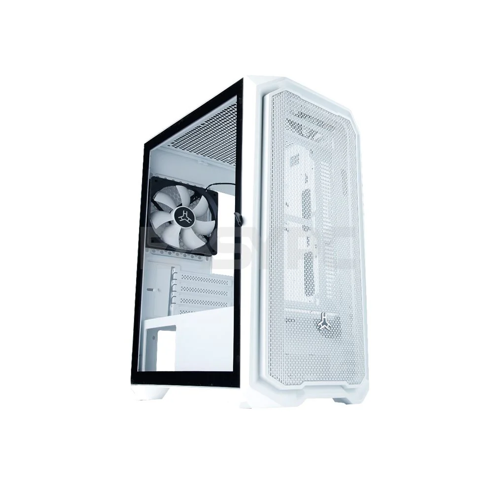 RAKK Haliya ATX Gaming Case White and RAKK ABYSS 120mm 3in1 Cooling Fan with Lightning Kit RGB Bundle - Image 4