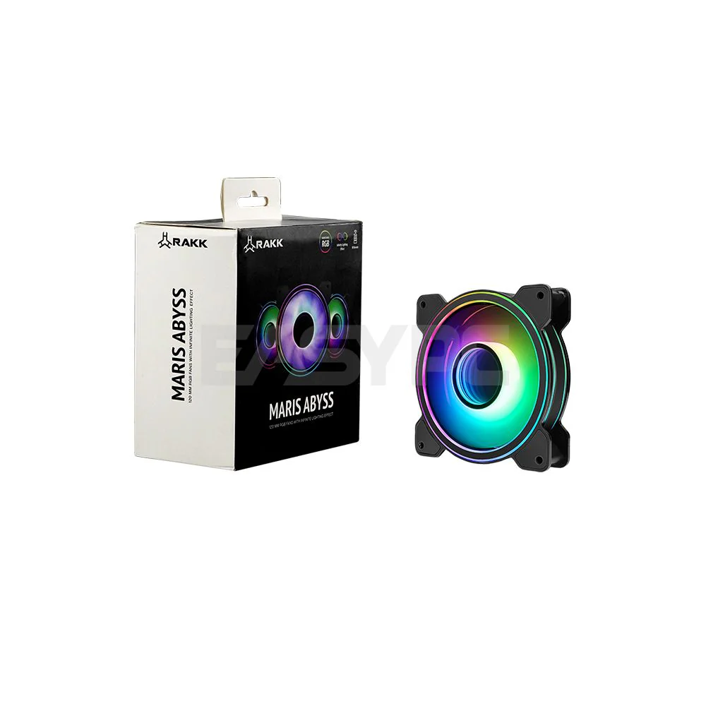 RAKK Haliya ATX Gaming Case White and RAKK ABYSS 120mm 3in1 Cooling Fan with Lightning Kit RGB Bundle - Image 6