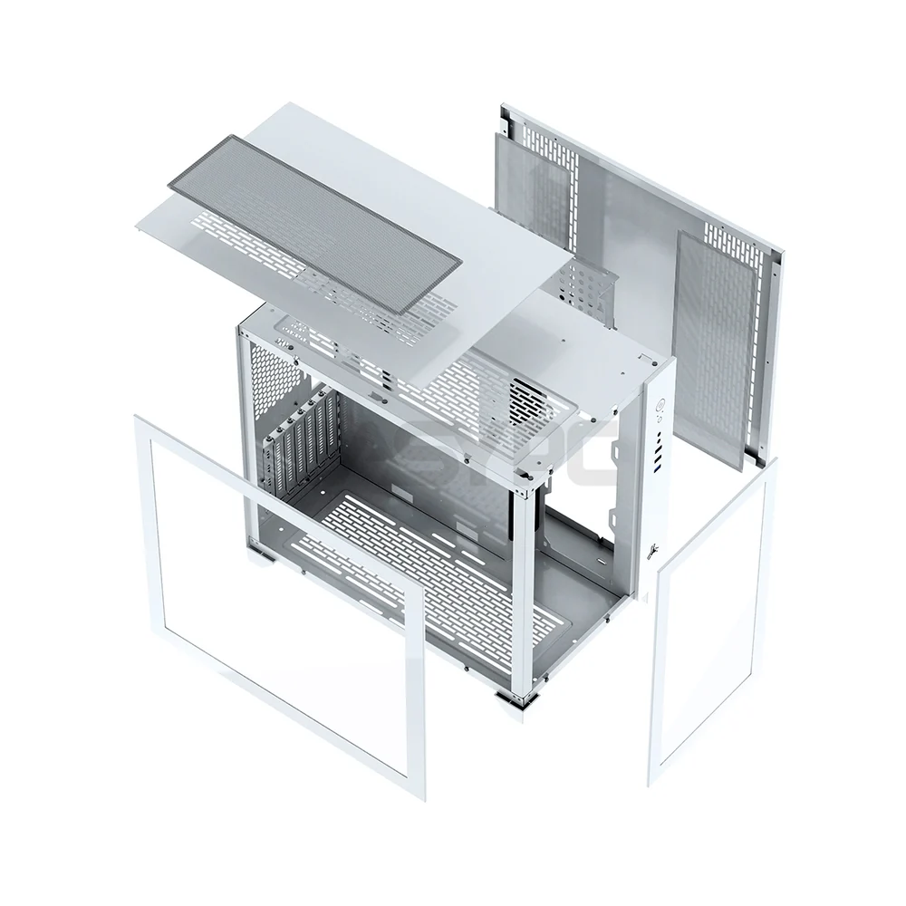 RAKK HAMRUS Gaming PC Mid Tower Case White Support E-ATX up to 275 mm wide Motherboard - Image 4
