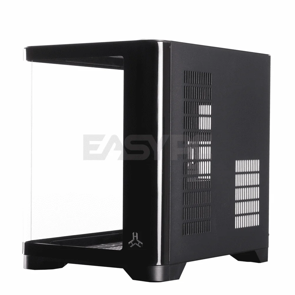 RAKK HAMRUS-M Curved Gaming PC Case M-ATX Black - Image 3