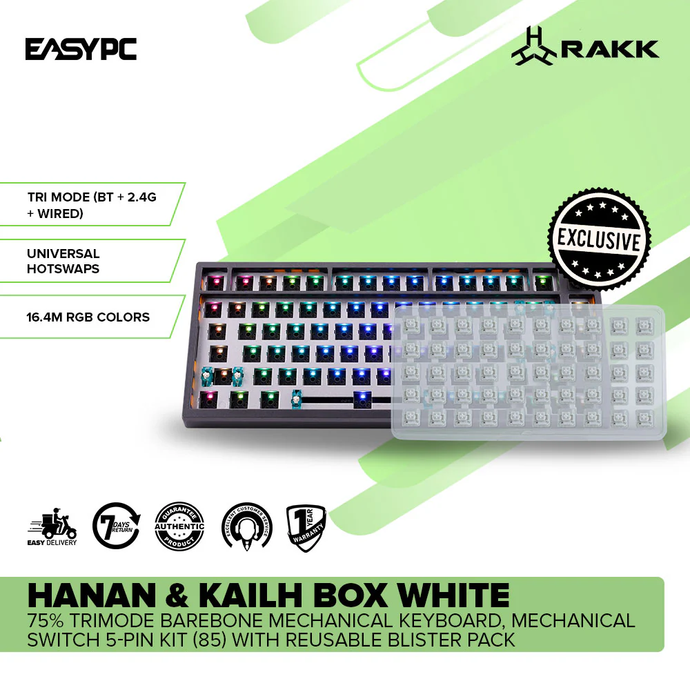 RAKK HANAN 75% Trimode Barebone Mechanical Gaming Keyboard + RAKK Bundles - Image 18