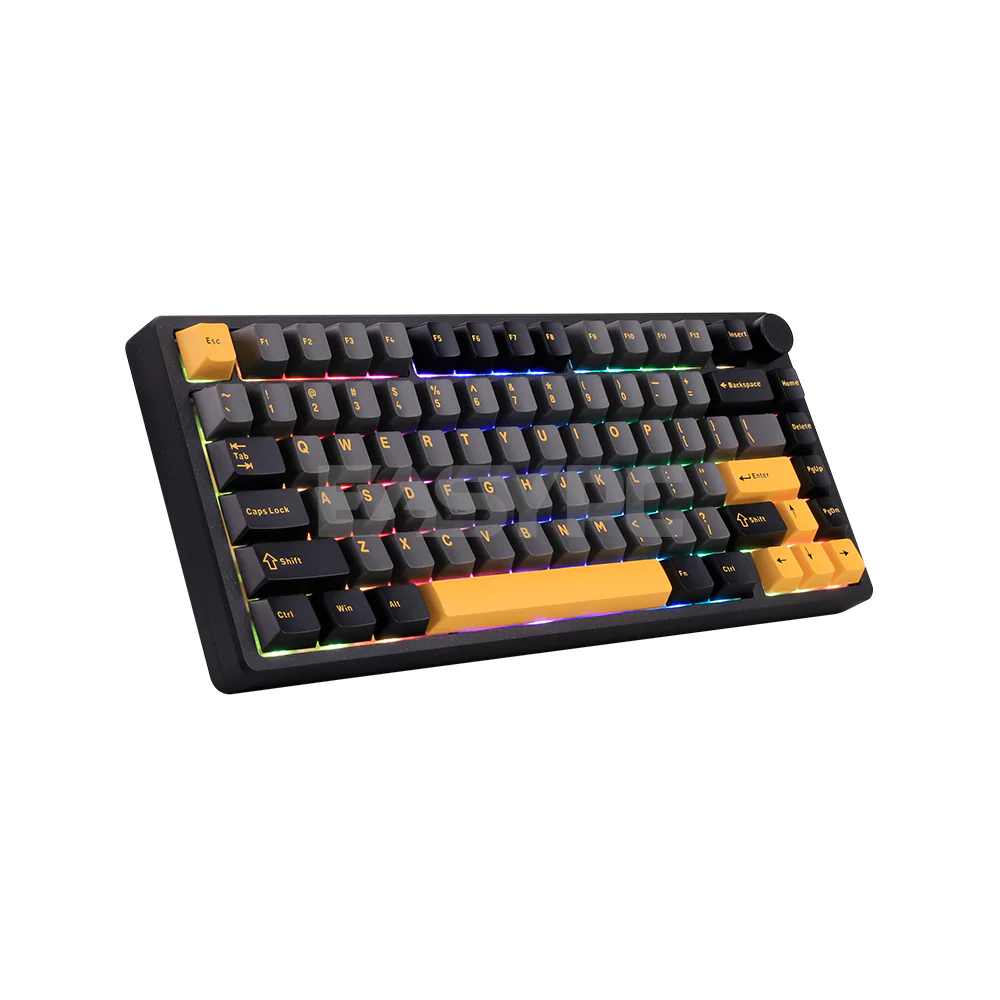RAKK Hanan Ultra|Gasket Mount Aluminum CNC Case|81 Keys Trimode Mechanical Keyboard|Black - Image 4