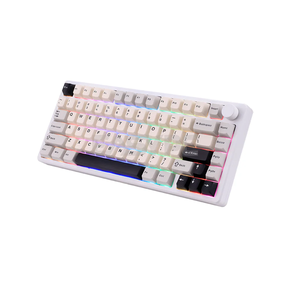 RAKK Hanan Ultra|Gasket Mount Aluminum CNC Case|81 Keys Trimode Mechanical Keyboard|White - Image 3