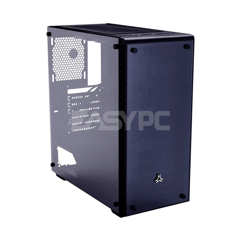 Rakk Hawani Flow PC Gaming Case Black/White Mid Tower Tempered Glass, Support ATX, MATX, ITX MotherBoard - Image 3