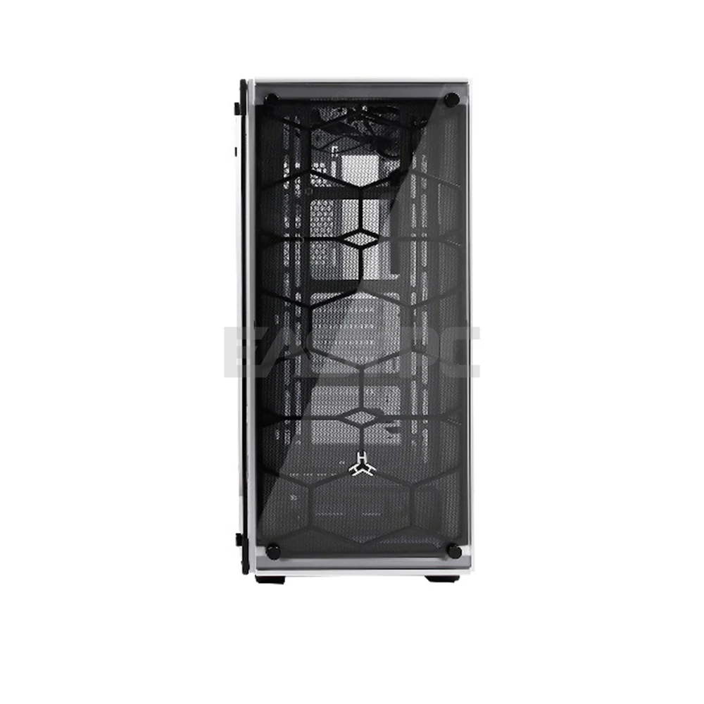 Rakk Hawani Flow PC Gaming Case Black/White Mid Tower Tempered Glass, Support ATX, MATX, ITX MotherBoard - Image 9