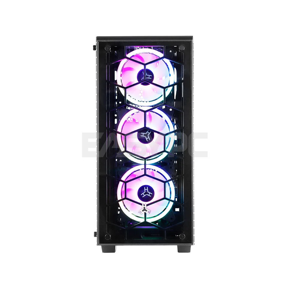 Rakk Hawani Gaming Case Black and RAKK ABYSS 120mm 3in1 Cooling Fan with Lightning Kit RGB Bundle - Image 3
