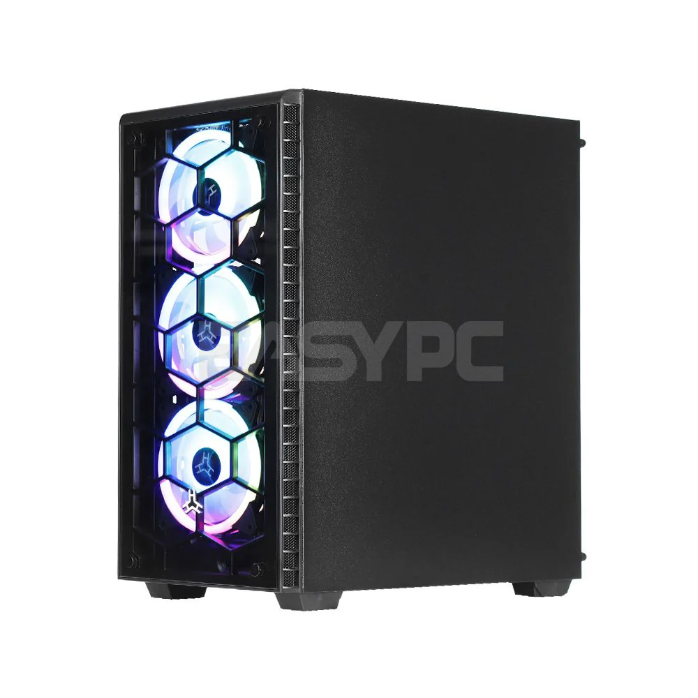 Rakk Hawani Gaming Case Black and RAKK ABYSS 120mm 3in1 Cooling Fan with Lightning Kit RGB Bundle - Image 5