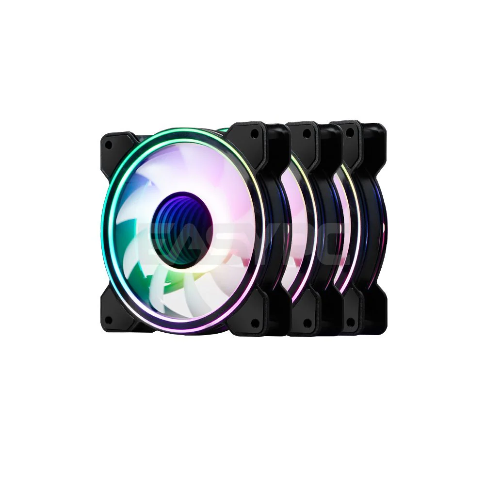 Rakk Hawani Gaming Case Black and RAKK ABYSS 120mm 3in1 Cooling Fan with Lightning Kit RGB Bundle - Image 6