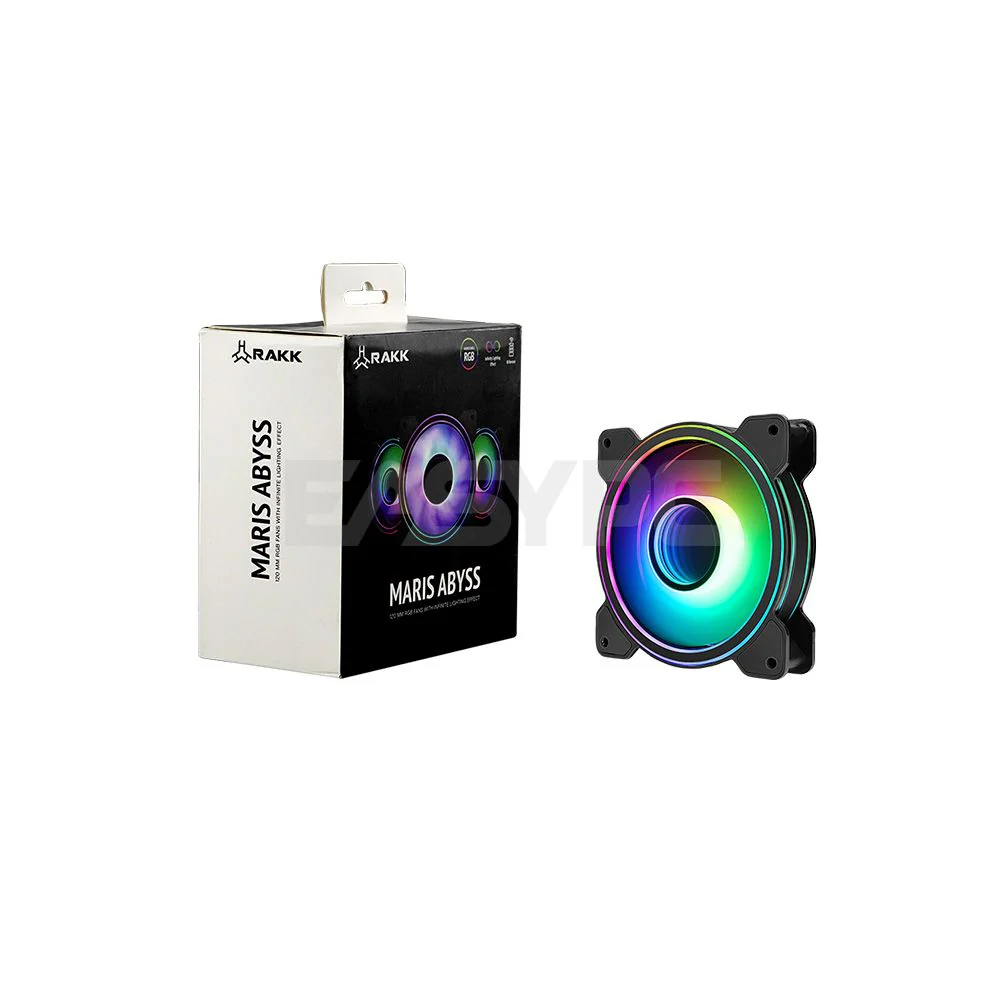 Rakk Hawani Gaming Case Black and RAKK ABYSS 120mm 3in1 Cooling Fan with Lightning Kit RGB Bundle - Image 7