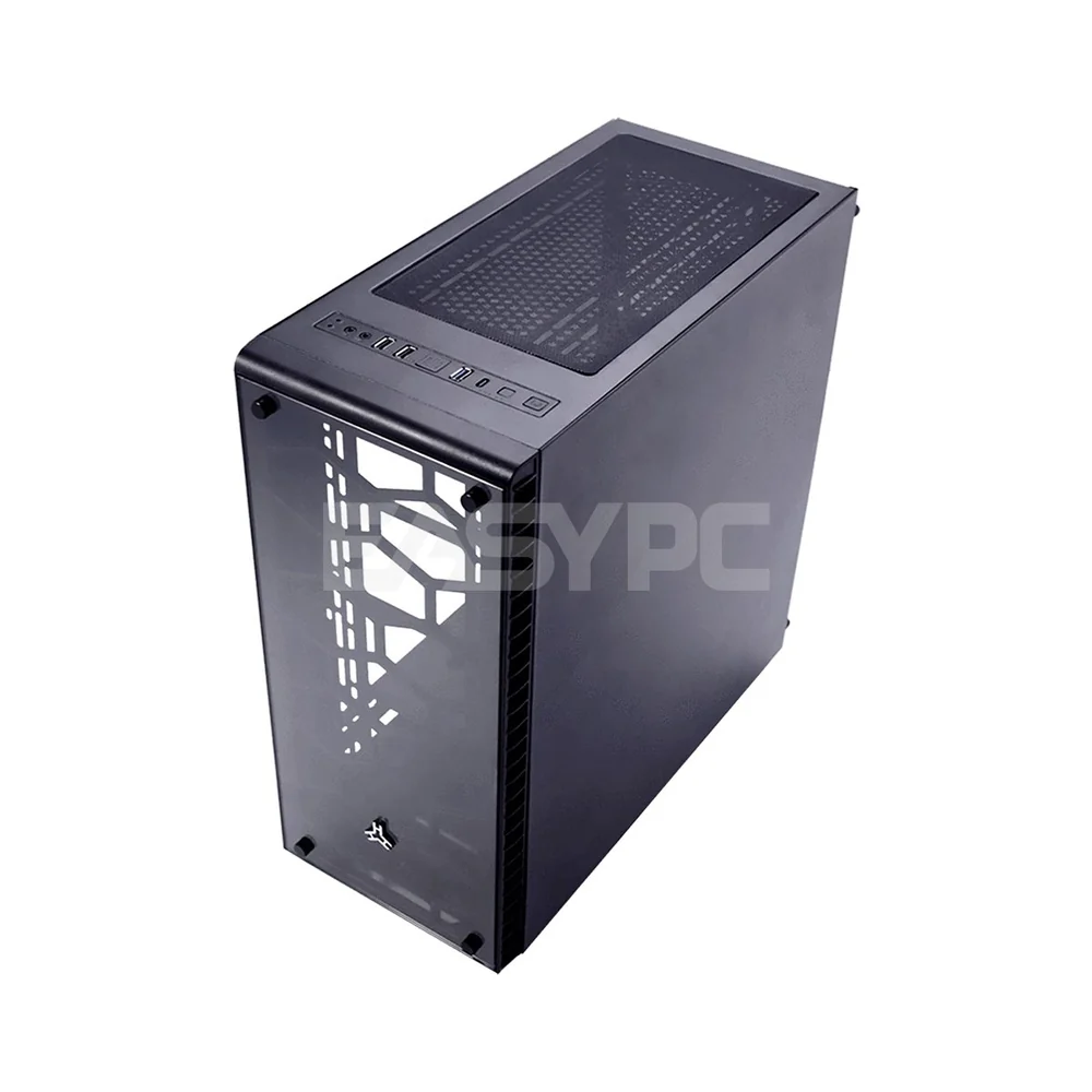 Rakk Hawani Mid Tower Tempered Glass White/Black Support ATX, MATX, ITX MotherBoard PC Gaming Case - Image 3
