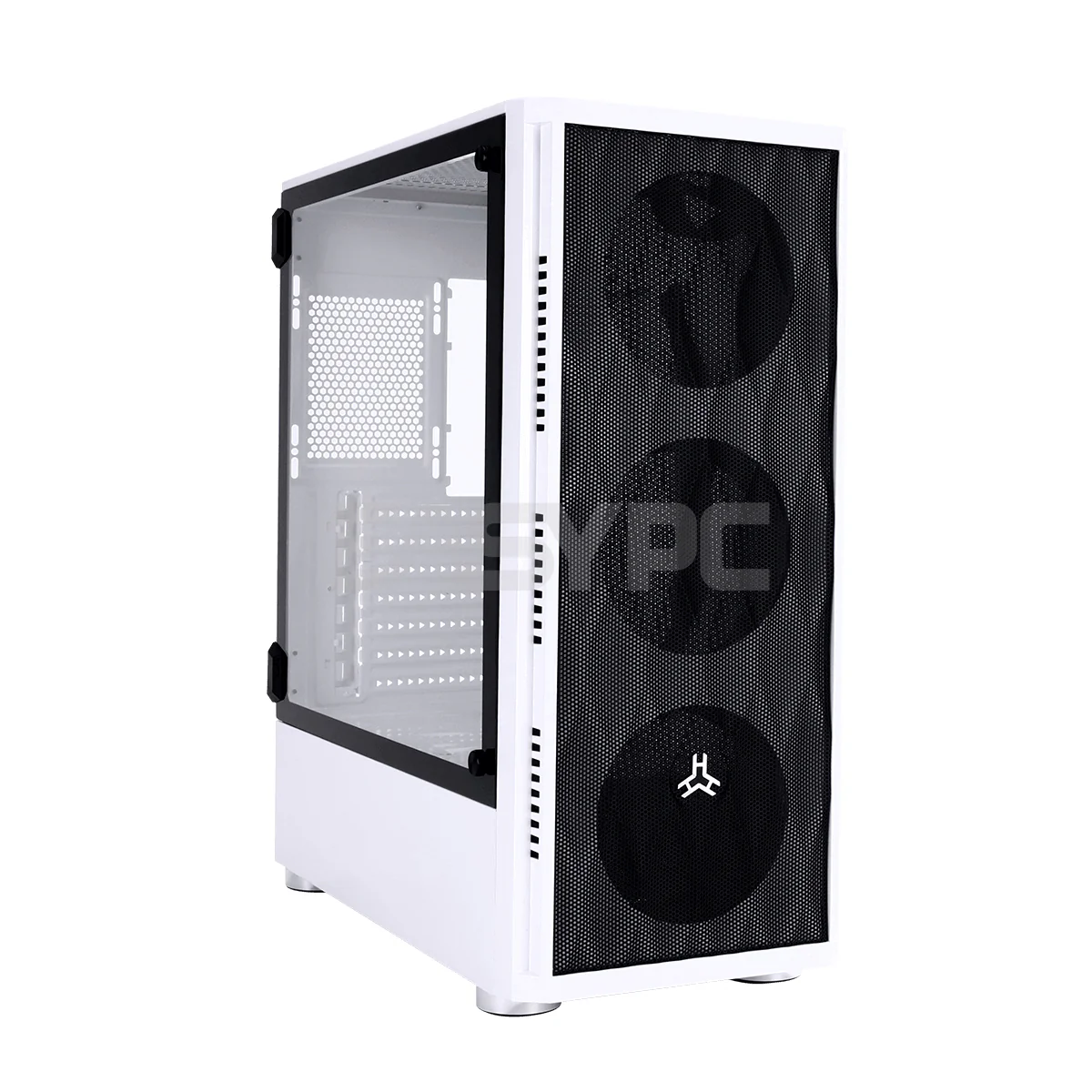 Rakk Huna 2 Tempered Glass Gaming Case White