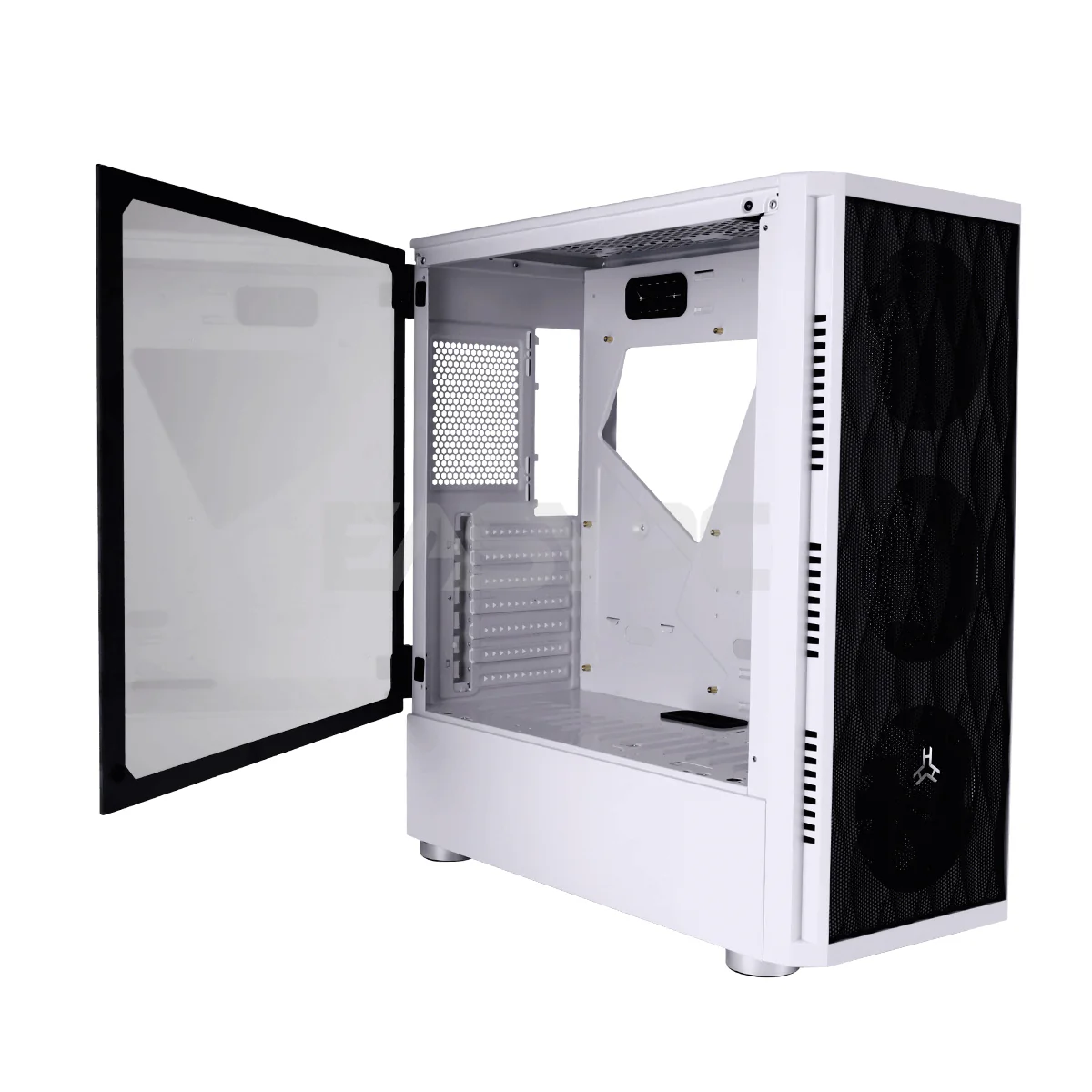 Rakk Huna 2 Tempered Glass Gaming Case White - Image 3