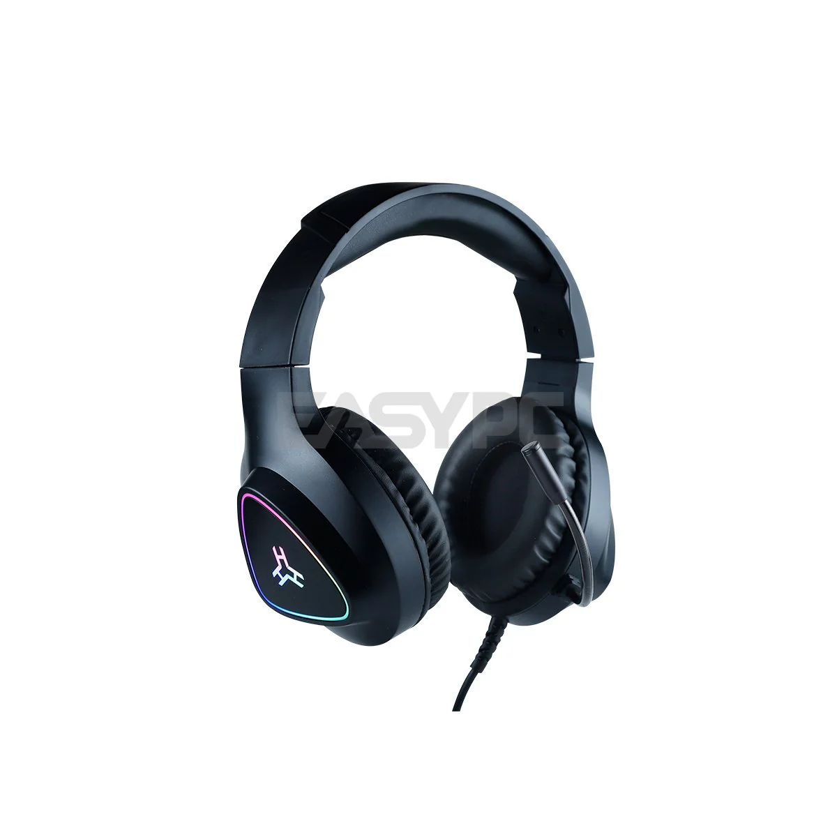 RAKK HUNI Wired RGB Black and White Gaming Headset - Image 3