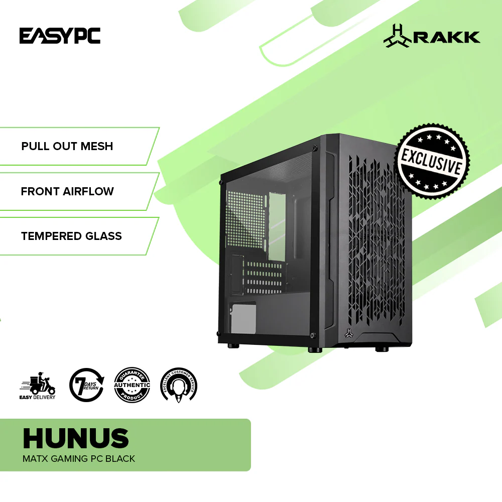 RAKK HUNUS MATX Gaming PC Black - Image 2