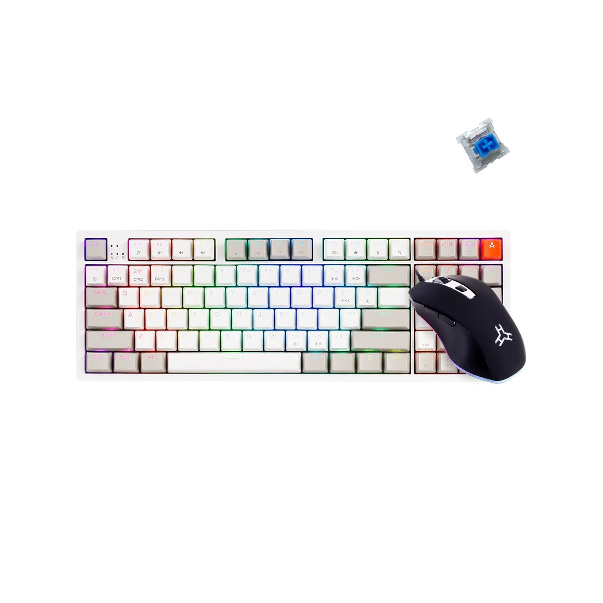 Rakk Ilis Outemu Red/Blue PBT Keycaps Mechanical, and Ilis Type-C Gaming Keyboard and Rakk Bundles - Image 10