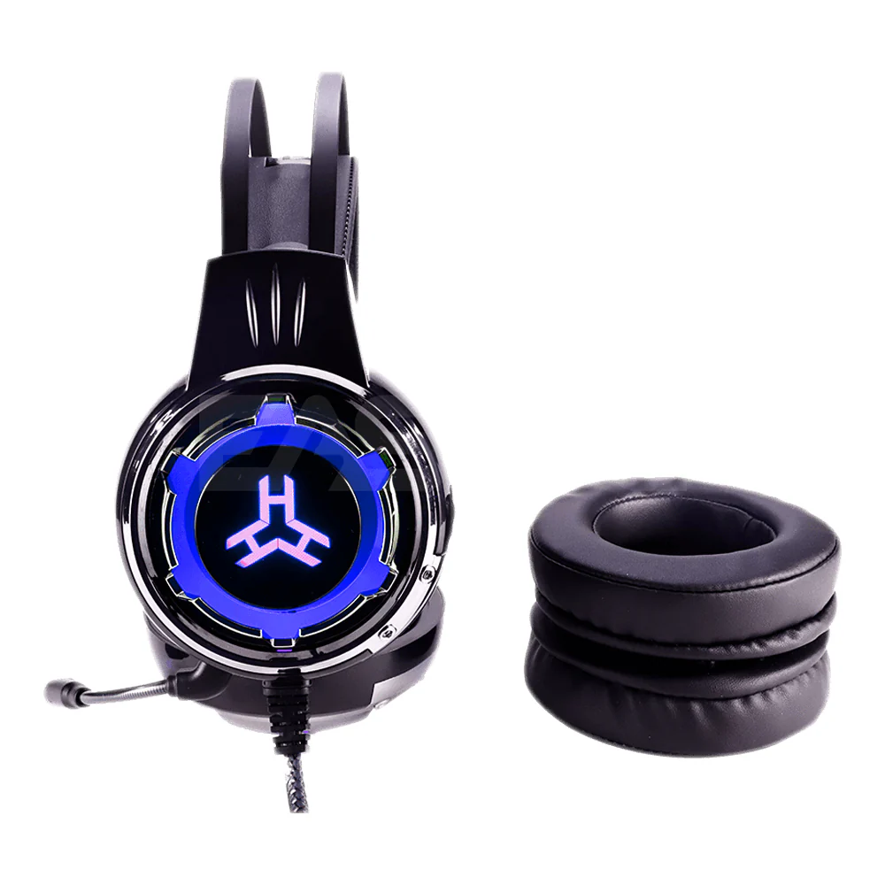 RAkk Karul Illuminated Gaming Headset Blue Bulk - Image 2