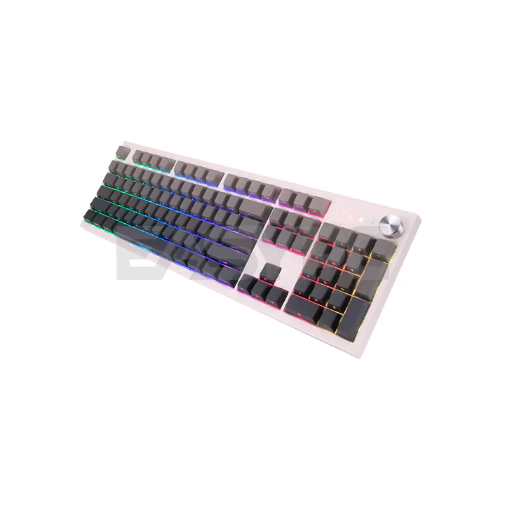 RAKK KIMAT XT3 Huano Yellow, Grey Gradiant Trimode Mechanical Keyboard - Image 3