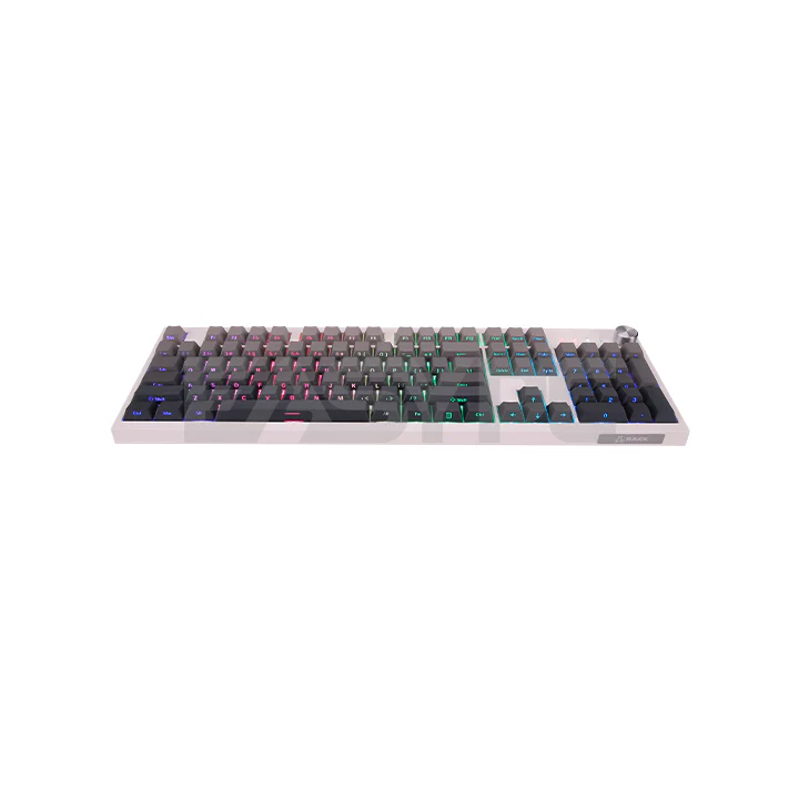RAKK KIMAT XT3 Huano Yellow, Grey Gradiant Trimode Mechanical Keyboard - Image 5