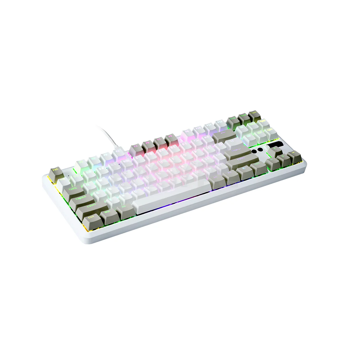 RAKK Lam-Ang Lite RGB Mechanical Keyboard Outemu PBT Red/ Blue White Keycaps - Image 4