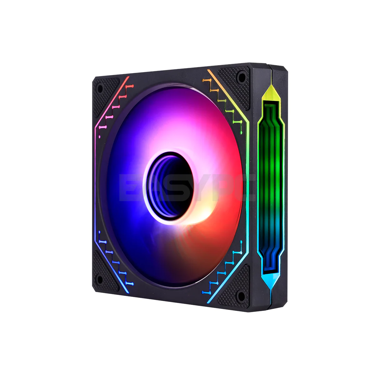RAKK MARIS ASTRO 120mm 3in1 Chassin Fan 4-pin ARGB with HUB and Remote Black - Image 5