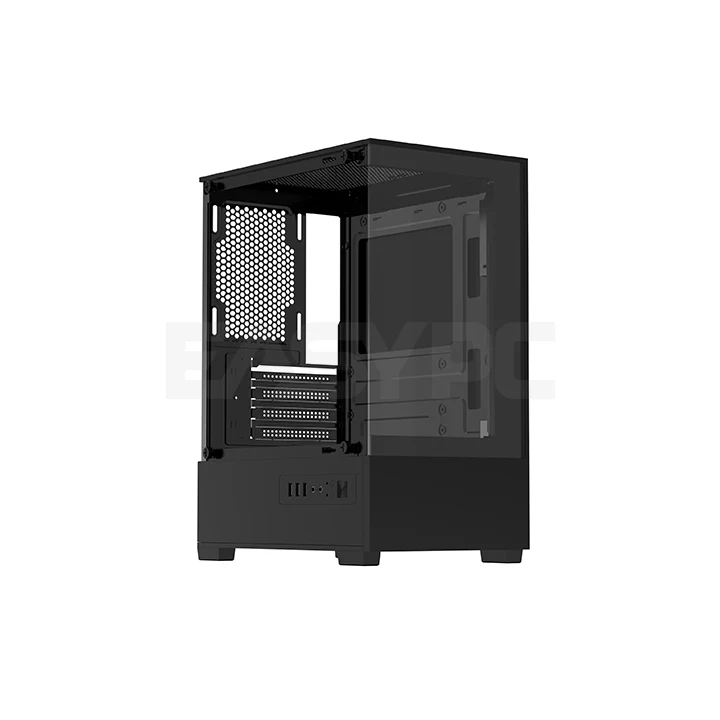 RAKK MASID MATX Tempered Gaming Case Black