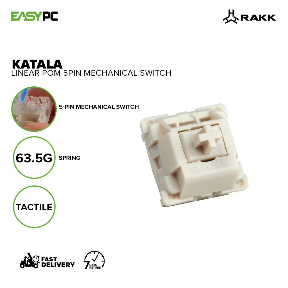 RAKK Katala Linear POM and Kalaw Tactile 5-PIN Mechanical  Switches - Image 5