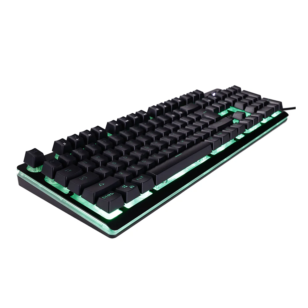 Rakk Mua Illuminated Plunger Gaming Keyboard Green - Image 4