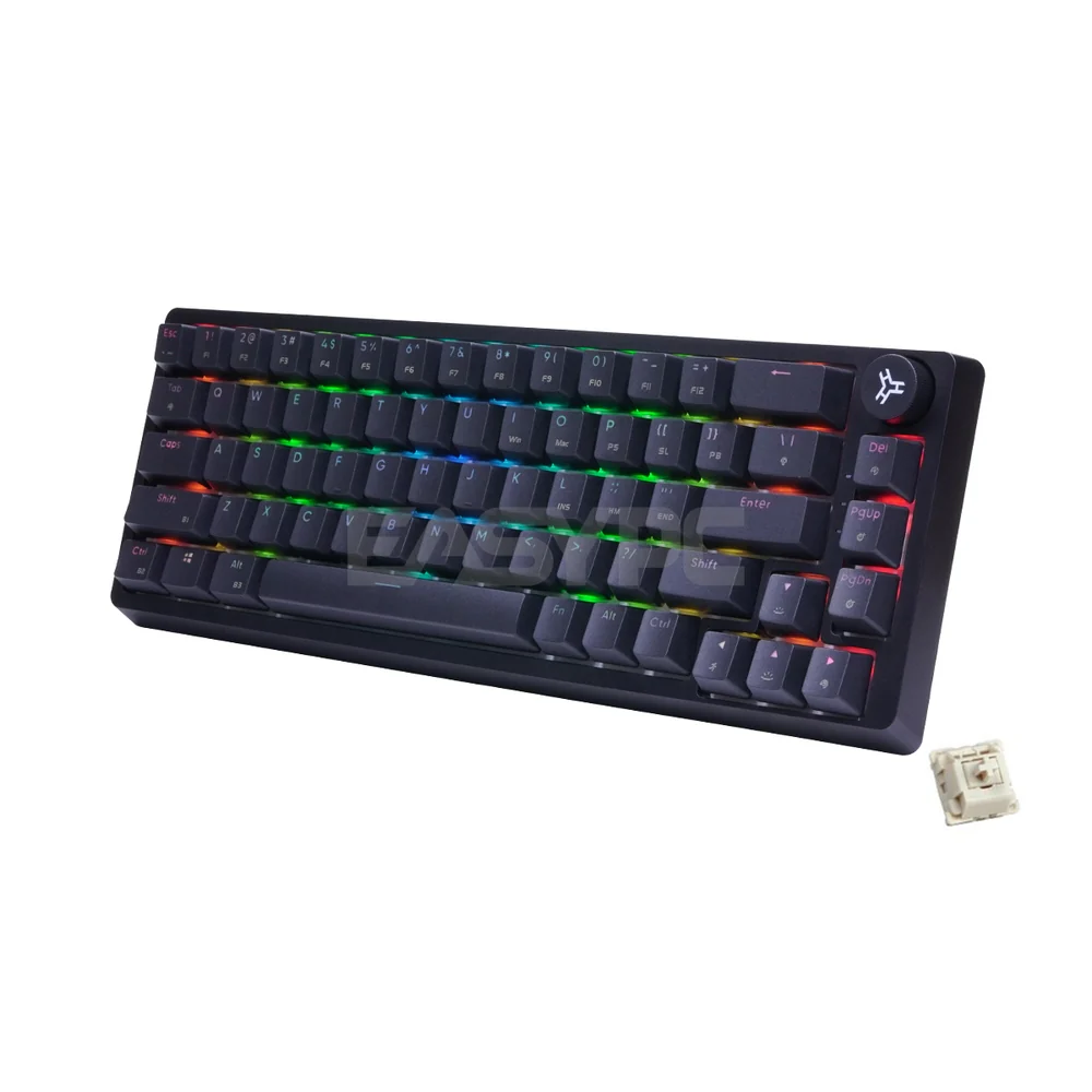 RAKK PIRAH Wireless Gaming Keyboard Barebone Black Hot swappable Socket 65% Layout and 5-PIN Mechanical Switch Bundles - Image 5