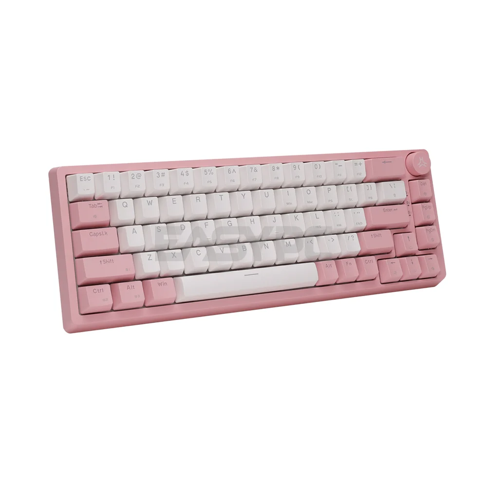 RAKK PIRAH Wireless Gaming Keyboard Pink Hot swappable Socket 65% Layout + 5-PIN Mechanical Switch Bundles - Image 15