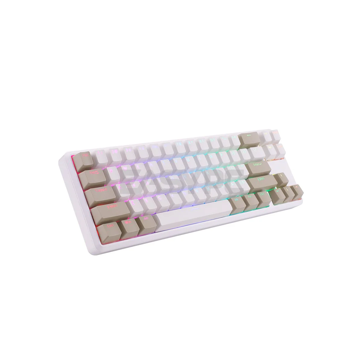 RAKK Pluma and Trimode 68 Keys RGB White and Black Mechanical Gaming Keyboard Outemu Red/Blue - Image 14