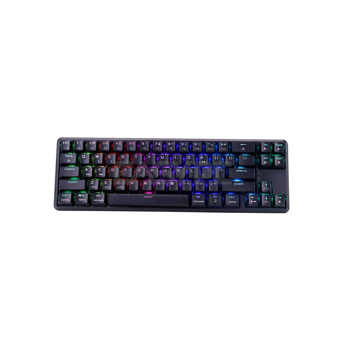 RAKK Pluma and Trimode 68 Keys RGB White and Black Mechanical Gaming Keyboard Outemu Red/Blue - Image 19