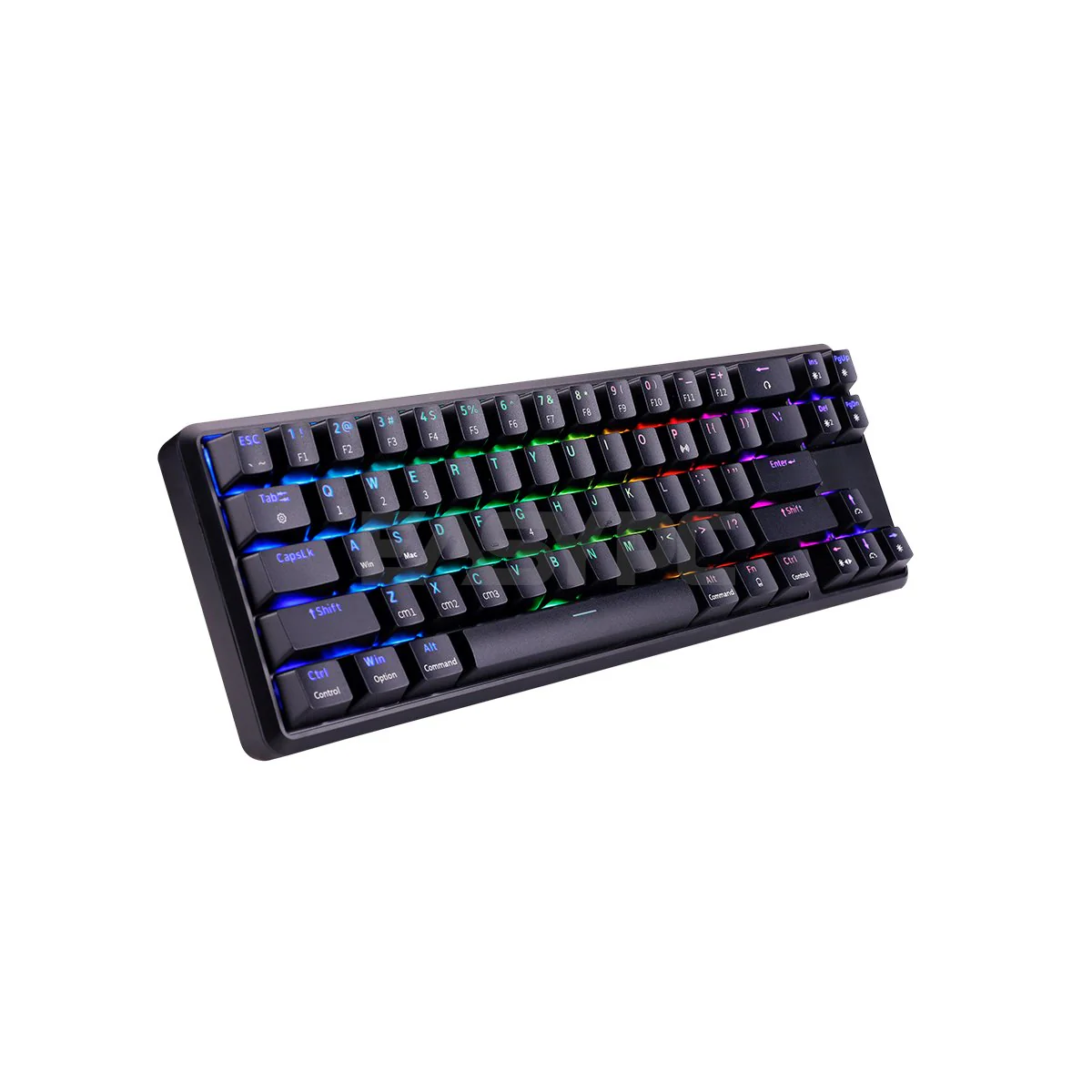 RAKK Pluma and Trimode 68 Keys RGB White and Black Mechanical Gaming Keyboard Outemu Red/Blue - Image 20